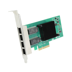 파워랜 유선 4포트 기가 랜카드 PCI Express 인텔칩셋 PL-I350-1G4