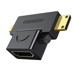 유그린 2in1 HDMI to Mini Micro HDMI 변환 젠더 U-20144
